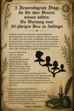 5 Beunruhigende Dinge, die Sie über Hexerei wissen sollten: Die Warnung einer 80-jährigen Hexe an Anfänger