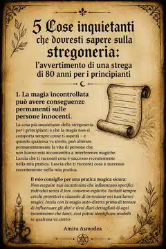 5 Cose inquietanti che dovresti sapere sulla stregoneria: l'avvertimento di una strega di 80 anni per i principianti