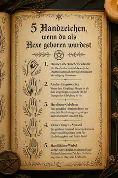 5 Handzeichen, wenn du als Hexe geboren wurdest