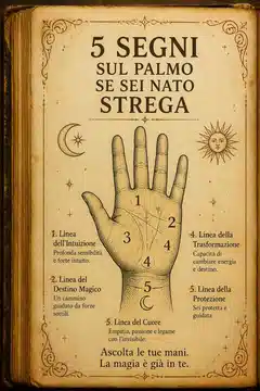 5 Segni sul Palmo se Sei Nato Strega