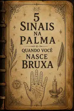 5 Sinais na Palma quando você nasce Bruxa