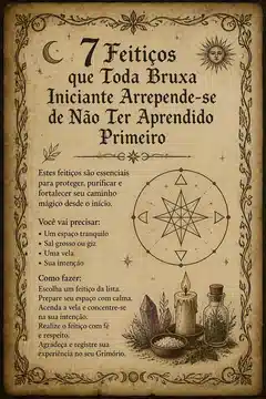 7 Feitiços que Toda Bruxa Iniciante Arrepende-se de Não Ter Aprendido Primeiro