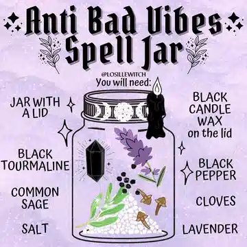 Anti Bad Vibes Spell Jar