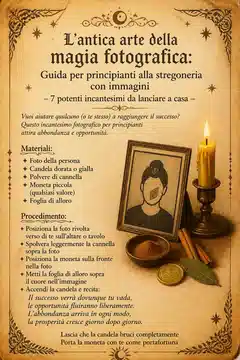 L'antica arte della magia fotografica: Guida per principianti alla stregoneria con immagini - 7 potenti incantesimi da lanciare a casa