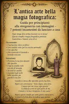L'antica arte della magia fotografica: Guida per principianti alla stregoneria con immagini - 7 potenti incantesimi da lanciare a casa