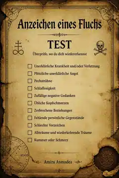 Anzeichen eines Fluchs
