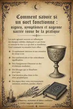Comment savoir si un sort fonctionne : signes, symptômes et sagesse sacrée issue de la pratique