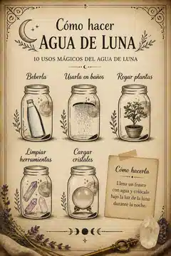 Cómo hacer agua de luna