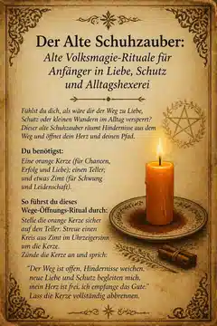 Der Alte Schuhzauber: Alte Volksmagie-Rituale für Anfänger in Liebe, Schutz und Alltagshexerei