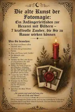 Die alte Kunst der Fotomagie: Ein Anfängerleitfaden zur Hexerei mit Bildern – 7 kraftvolle Zauber, die Sie zu Hause wirken können