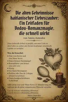 Die alten Geheimnisse haitianischer Liebeszauber: Ein Leitfäden für Vodou-Romanzmagie, die schnell wirkt
