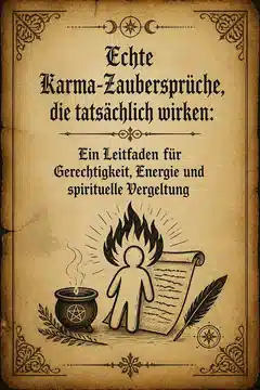 Echte Karma-Zaubersprüche, die tatsächlich wirken: Ein Leitfaden für Gerechtigkeit, Energie und spirituelle Vergeltung
