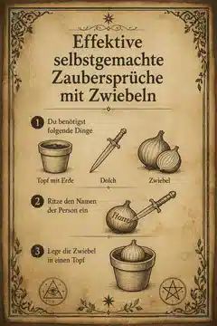 Effektive selbstgemachte Zaubersprüche mit Zwiebeln
