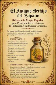 El Antiguo Hechizo del Zapato: Rituales de Magia Popular para Principiantes en el Amor, la Protección y la Brujería Cotidiana