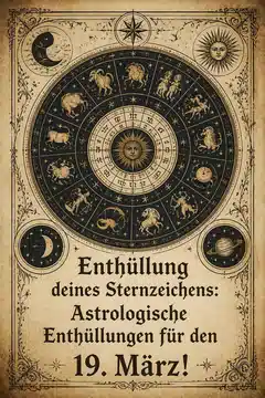 Enthüllung deines Sternzeichens: Astrologische Enthüllungen für den 19. März!