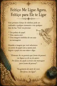 Feitiço Me Ligue Agora, Feitiço para Ele te Ligar