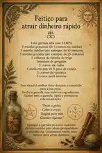 Feitiço para atrair dinheiro rápido