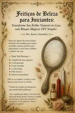 Feitiços de Beleza para Iniciantes: Transforme Seu Brilho Natural em Casa com Rituais Mágicos DIY Simples
