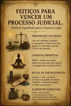 Feitiços para Vencer um Processo Judicial. Práticas Espirituais para o Sucesso Legal