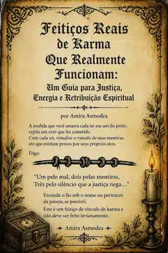 Feitiços Reais de Karma Que Realmente Funcionam: Um Guia para Justiça, Energia e Retribuição Espiritual