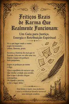 Feitiços Reais de Karma Que Realmente Funcionam: Um Guia para Justiça, Energia e Retribuição Espiritual