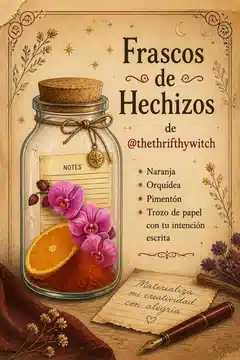 Frascos de Hechizos de @thethrifthywitch