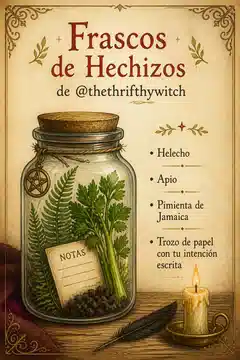 Frascos de Hechizos de @thethrifthywitch