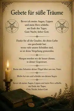 Gebete für süße Träume