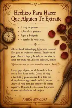 Hechizo Para Hacer Que Alguien Te Extrañe