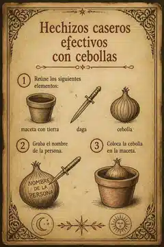 Hechizos caseros efectivos con cebollas
