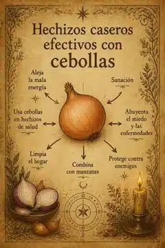Hechizos caseros efectivos con cebollas