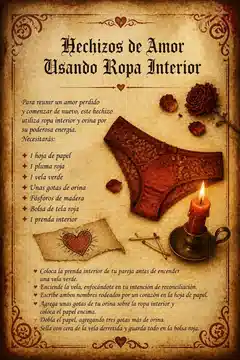Hechizos de Amor Usando Ropa Interior
