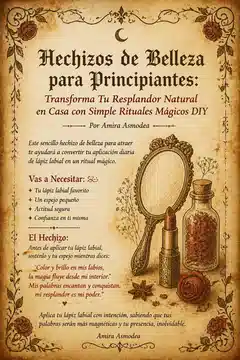 Hechizos de Belleza para Principiantes: Transforma Tu Resplandor Natural en Casa con Simple Rituales Mágicos DIY Hechizos de Belleza para Principiantes: Transforma Tu Resplandor Natural en Casa con Simple Rituales Mágicos DIY