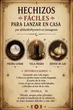 Hechizos Fáciles para Lanzar en Casa por @thethtiftywitch en Instagram