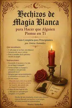 Hechizos de Magia Blanca para Hacer que Alguien Piense en Ti: Guía Completa para Principiantes por Amira Asmodea