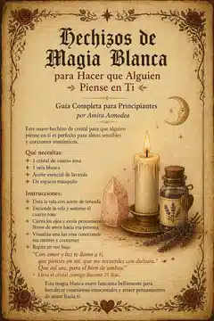Hechizos de Magia Blanca para Hacer que Alguien Piense en Ti: Guía Completa para Principiantes por Amira Asmodea