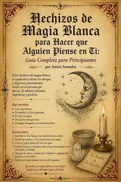 Hechizos de Magia Blanca para Hacer que Alguien Piense en Ti: Guía Completa para Principiantes por Amira Asmodea