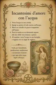 Incantesimi d'amore con l'acqua