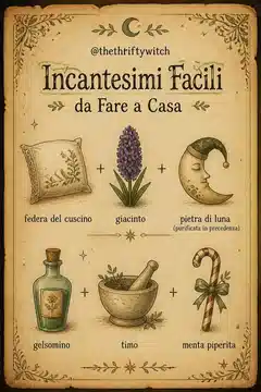 Incantesimi Facili da Fare a Casa da @thethtiftywitch su Instagram