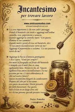 Incantesimo per trovare lavoro
