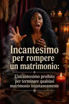 Incantesimo per rompere un matrimonio: L'incantesimo proibito per terminare qualsiasi matrimonio istantaneamente