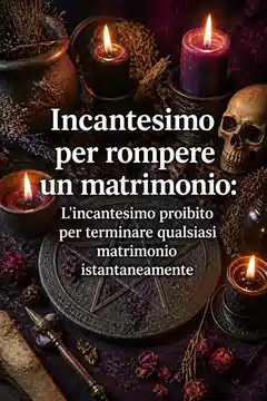 Incantesimo per rompere un matrimonio: L'incantesimo proibito per terminare qualsiasi matrimonio istantaneamente