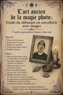 L'art ancien de la magie photo : Guide du débutant en sorcellerie avec images - 7 sorts puissants à lancer chez soi