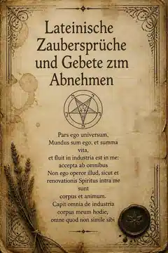 Lateinische Zaubersprüche und Gebete zum Abnehmen