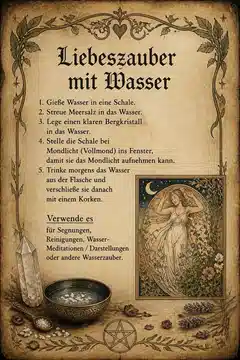 Liebeszauber mit Wasser