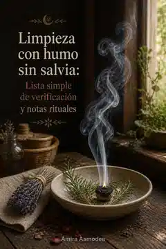 Limpieza con humo sin salvia: Lista simple de verificación y notas rituales