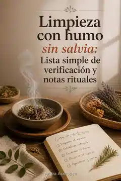 Limpieza con humo sin salvia: Lista simple de verificación y notas rituales