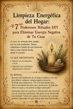 Limpieza Energética del Hogar: 7 Poderosos Rituales DIY para Eliminar Energía Negativa de Tu Casa Limpieza Energética del Hogar: 7 Poderosos Rituales DIY para Eliminar Energía Negativa de Tu Casa