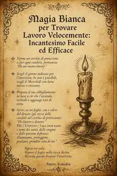 Magia Bianca per Trovare Lavoro Velocemente: Incantesimo Facile ed Efficace