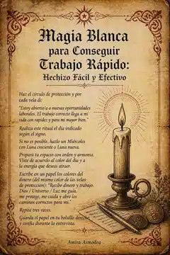 Magia Blanca para Conseguir Trabajo Rápido: Hechizo Fácil y Efectivo